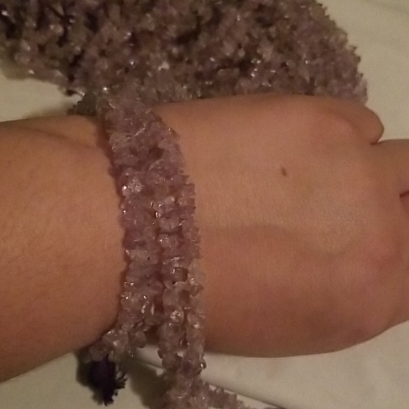 Amethyst Chips (3 strands) 16" Long - Picture 2 of 6